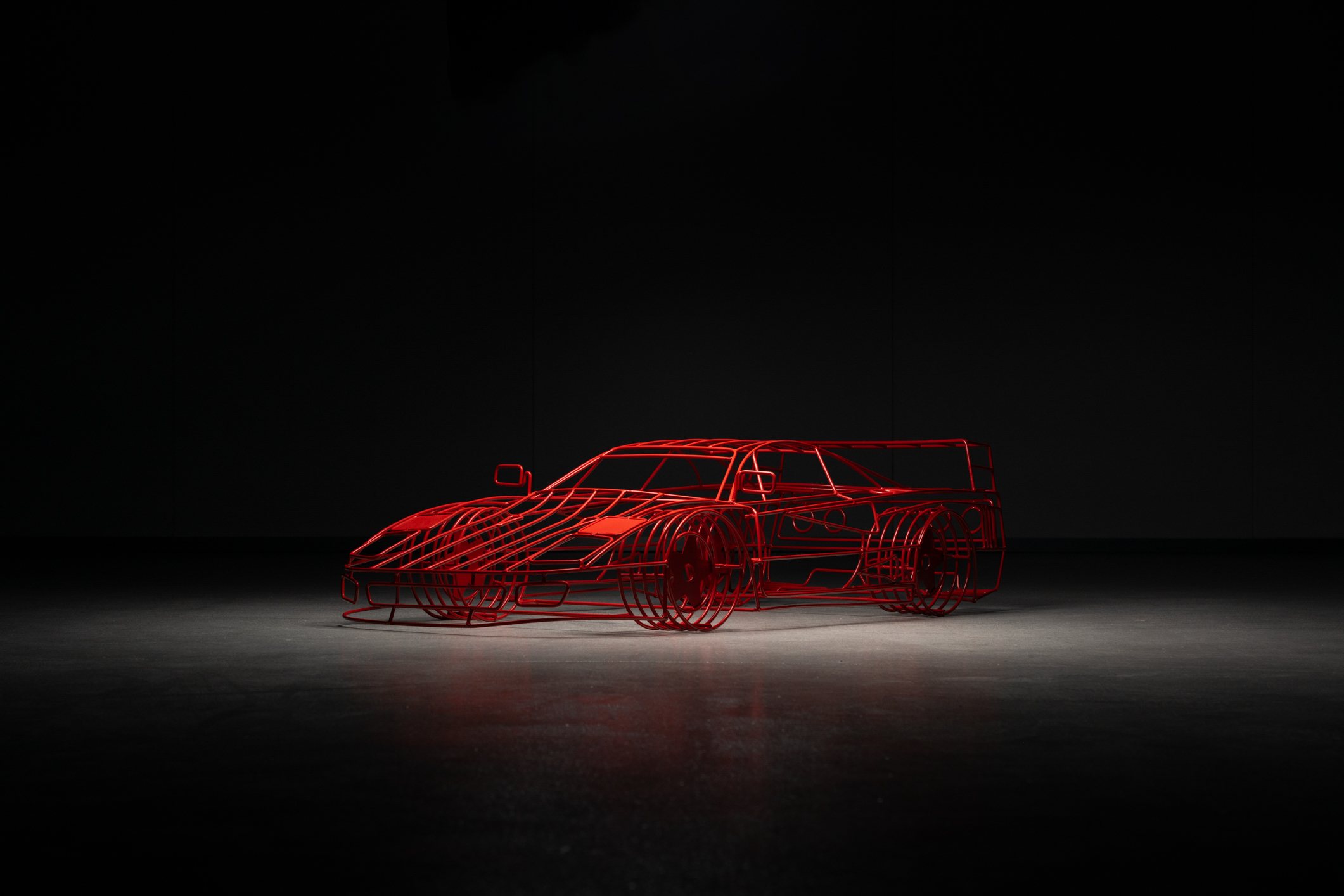 3MP-Max-Ferrari-F40-Wire-Scuplture-5