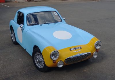 Austin Healey Sebring Sprite. Classic Hill Climb. Sprint.