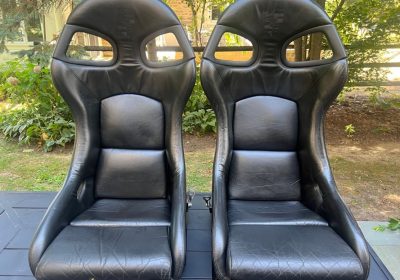 Porsche 996 911 GT3 Euro Seats Black Leather OEM Sliders & Hardware