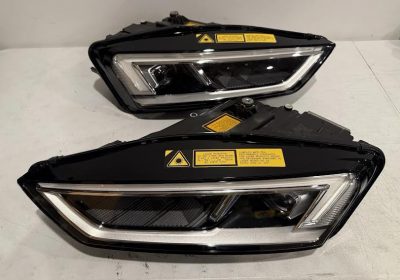 2017 2018 AUDI R8 LED LASER LEFT RIGHT HEADLIGHT PAIR OEM *MINT*