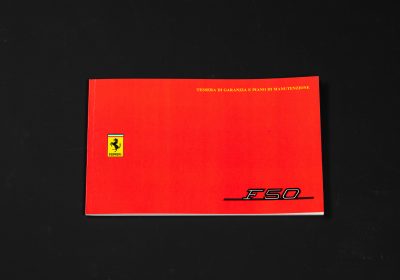 F50 Warranty Card and Maintenance Plan Booklet